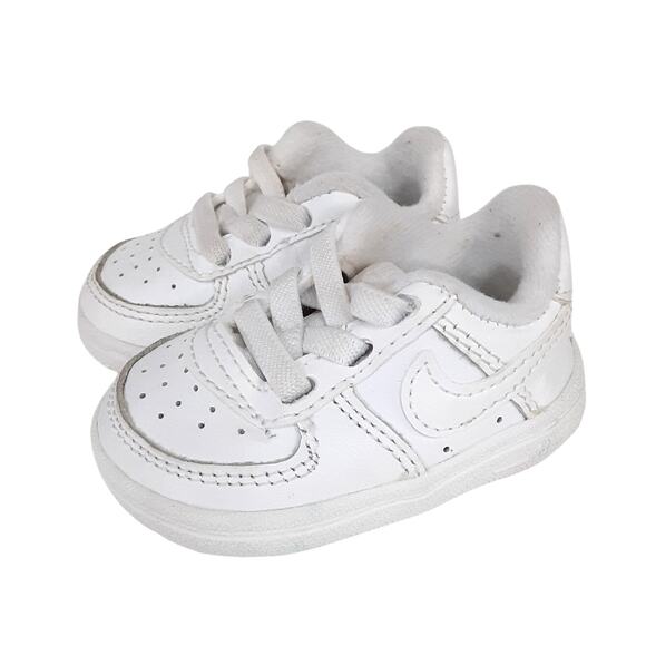 Nike Air Force 1 Baby Crib Shoes White Booties Baby 1C Slip On Basketball Shoes - Picture 1 of 7